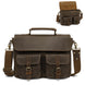 Vintage Full Grain Leather 14-Inch Laptop Backpack for Men
