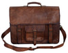 Leather Briefcase for Men – 18 Inch Laptop Messenger Bag