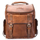 Full Grain Leather Backpack for Men & Women – 15.6 Inch Laptop Bag