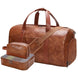 Leather Weekender Bag for Women & Men – 3Pcs Set
