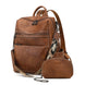 Leather Backpack Purse for Women Designer Ladies Shoulder Bag Fashion